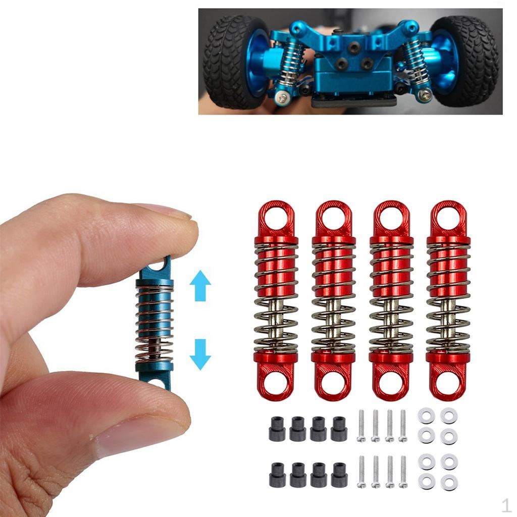 

4pcs Shock Absorber for WlLoys P929 K978 Scale RC Car Vehicle Red