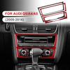 Real Carbon Fiber Sticker For Compatible Vehicle A4 A5 Q5 2009 2010 2011 2012 2013 2014 2015 2016 Console CD Panel Interior Trim Accessories.