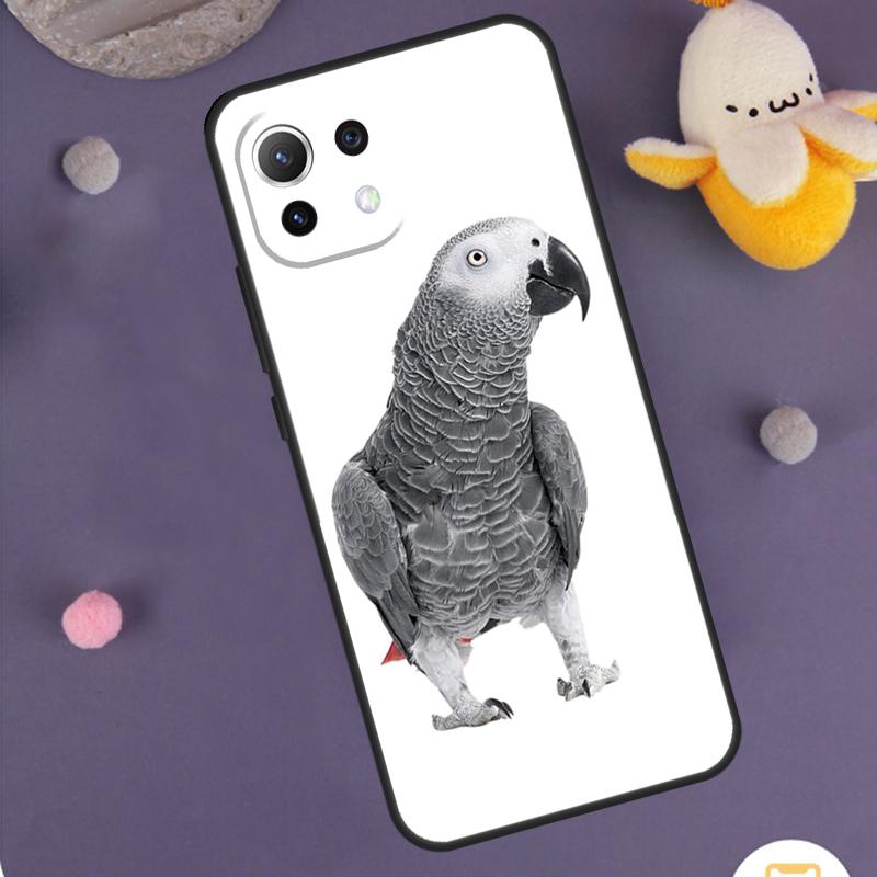 African Grey Parrot Case For Xiaomi 15 14 Ultra 13T 14T 15T 17 Pro Max POCO F8 Ultra X5 X6 X7 F5 F6 F7 Pro Cover