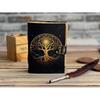 Leather Journal Tree of Life - Genuine Leather Notebooks For Women - Beautiful Journal For Sketches Book Traveling Book Blank Spell Book