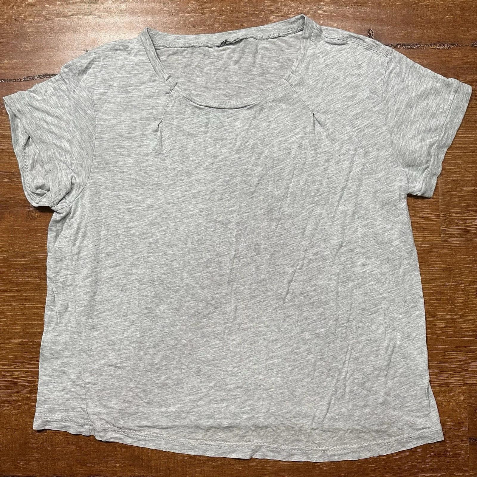

Varley Oversized Crop T Shirt Womens M Gray Short Sleeve Loose Fit Yoga Gym City 4XL