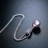 AAA Zircon 100% Natural Freshwater Pearl Pendants For Women Elegant Silver 925 Necklace 45cm Fine Jewelry(No Chain)