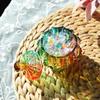 Barattoli in Vetro Colorato Goffrato con Coperchio - Vasetti in Vetro di Cristallo da 6 oz per Caramelle - Barattoli Iridescenti per Caramelle Scatola per Gioielli per Matrimonio, Festa, Buffet Decorativi