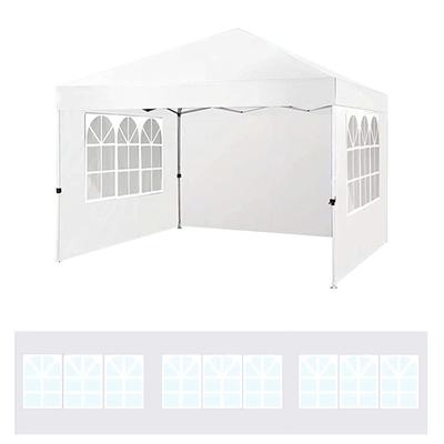 Seitenwand für Pavillonzelt 210D Oxford-Gewebe Wasserdicht für Outdoor-Veranstaltungen Camping Picknicks Weiß