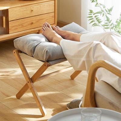 Foldable Footrest Stool - Versatile Living Room & Office Ottoman