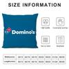 Food D-Domino'S Pizza Cushion Cover Soft Plush Fabric Double-Sided Printed Sofa Cushion Cover For All Seasons Home Decor Gift
