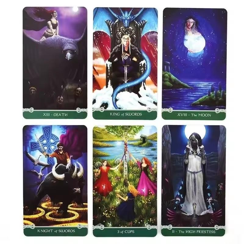 Universal Celtic Tarot 78 Cards Deck Floreana Nativo Game with E Guidebook Board Divination Reading Love Moon Near Me Beginners