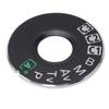 Camera Dial Replacement Metal Dial Plate Interface Cap with Adhesive Tape for 5D Mark III