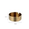 New Round Ash Tray Stainless Steel Portable Living Room Ashtray Metal KTV Ashtray Bedroom