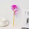 10pcs Artificial Gold Foil Rose Flower Full Blossom Presents, Romantic Gift for Her, Creative Thanksgiving Mother's Day Valentine's Day Women's Gift