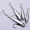 Long Casting Sinking Shore Casting Jig Lure with Feather Treble Hook Metal Spinner Fast Sinking Special for Mackerel Bass Whiteb