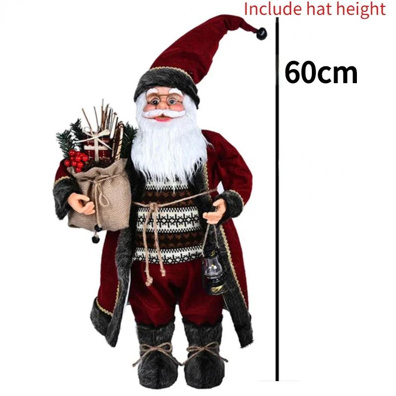 60 Cm Santa Claus Christmas Home Santa Claus Decoration Doll Scene Christmas Tree Decoration Creative Little Doll