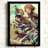 Japanese Anime Attacks Titan Posters, Decorative Prints, Murals, Cafes, Decorative Oil Paintings