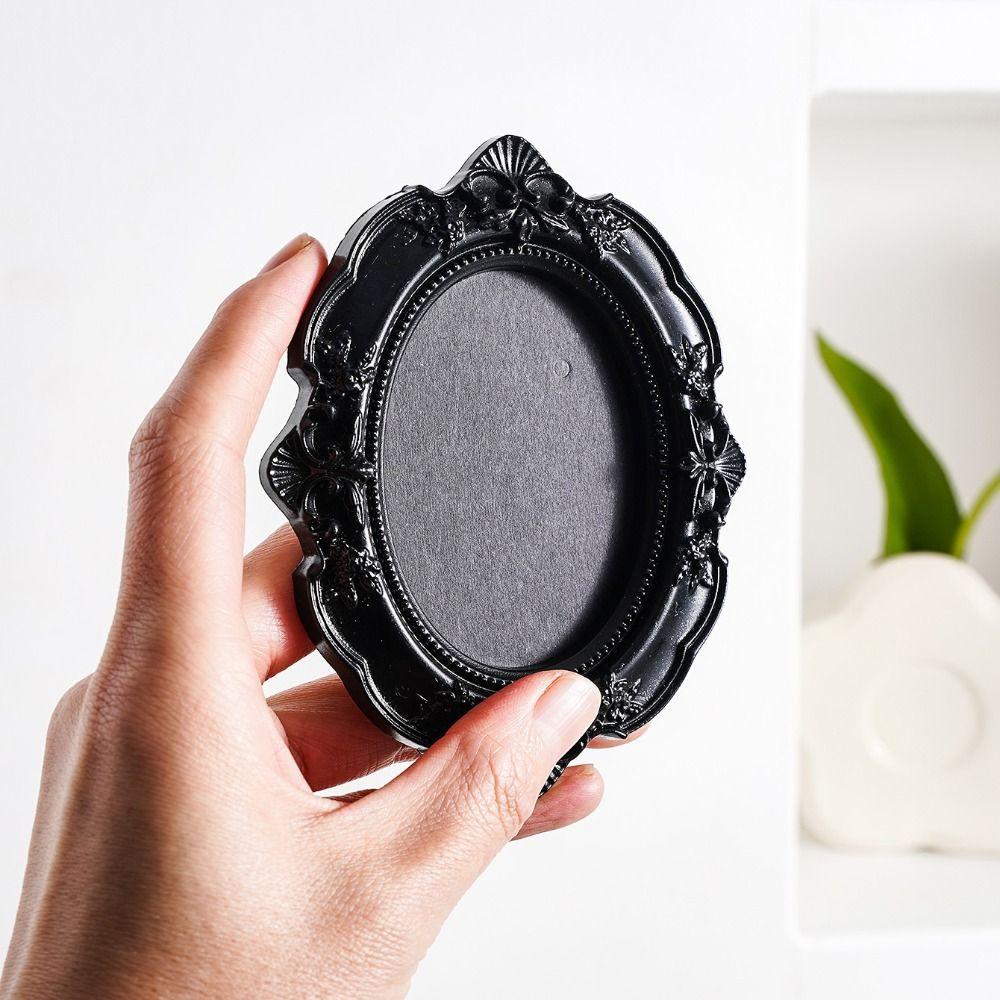 Hanging Mini Photo Frames Resin Photographic Props Memory Display Frames Glass-Free Baroque Ornate Decorative Frames Home Decor
