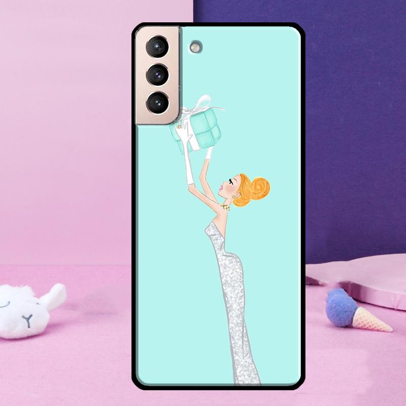 New York Girl Phone Case For Samsung Galaxy S25 Ultra S23 S20 S21 S22 S24 FE S9 S10 Plus S24 Ultra Cover