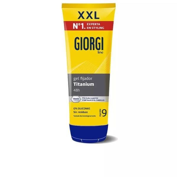 Gel Coiffant - Giorgi - Absolute Titanium - Jaune - Indestructible - 240 Ml