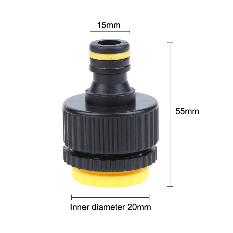 1/2" 3/4" 1 Inch Thread Quick Connector Garden Irrigation Hose Quick Coupling Plastic Watering Pipe Quick Connector Fittings