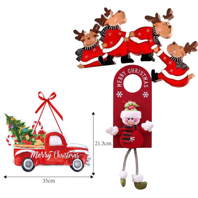 

Подвеска на дверь Добавьте рождественского настроения Прекрасные праздничные украшения Подвеска для новогодней вечеринки Легко носить Праздничный рождественский подарок