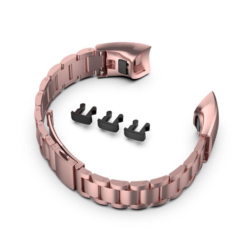 Suitable for Huawei for Honor Band 5 4 Watch Band Adjustable Stainless Steel Replacement Strap Wristband Bracelet Rust P