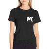 White Mk Logo T-Shirt Female Clothing Tees Plus Size Tops Workout Shirts For Women
