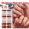 Christmas Series Full Cover Nail Stickers Snowflake Nail Decal Women Self Adhesive Manicure Designer Nail Art Sticker Decoration