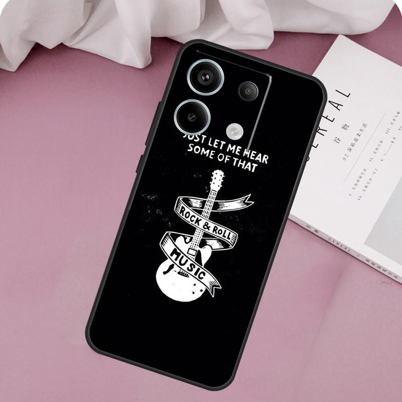 Rock Roll Skull Case For Xiaomi Redmi Note 14 13 12 11 10 9 15 Pro Plus Redmi 15 14C 10C 12C 13C 15C Cover