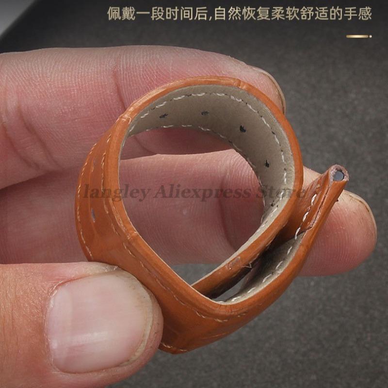 Genuine Calfskin Leather Watch Strap Slub Pattern Bracelet 12/13/14/15/16/17/18/19/20/21/22/24mm Universal Watchband Accessories