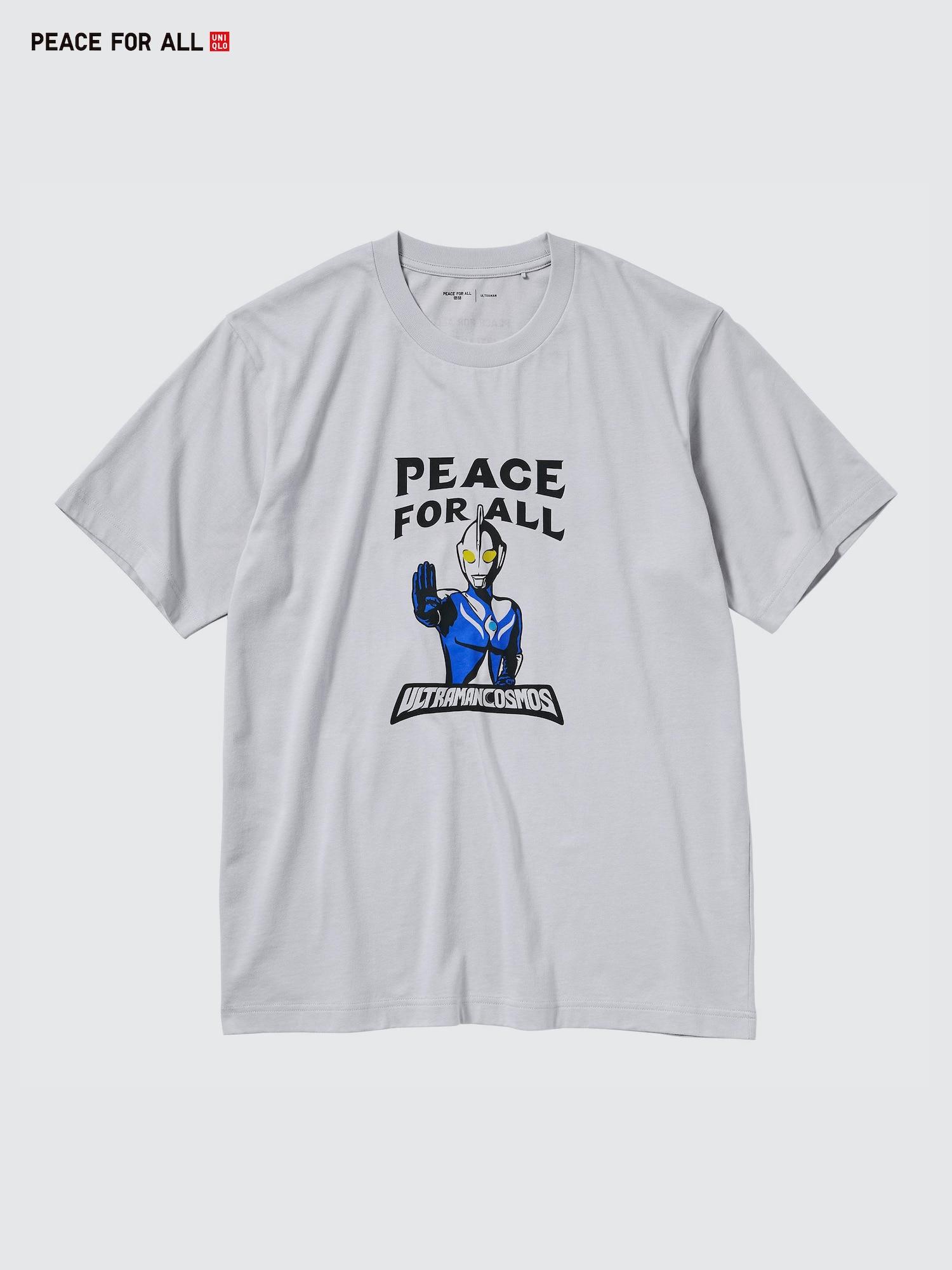 

Uniqlo Футболка Peace For All с коротким рукавом, стандартный крой, ультрамэн 02 LIGHT GRAY/UNISEX 3XL