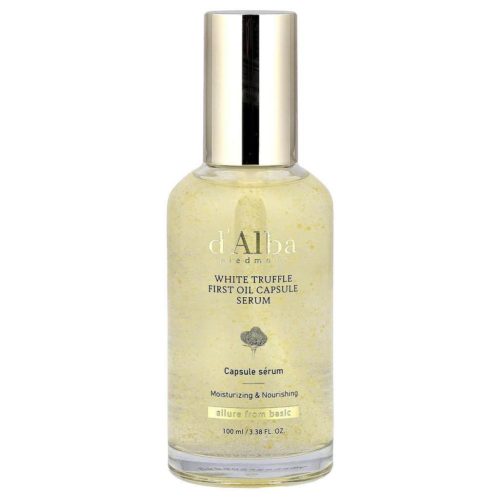 D'Alba, White Truffle First Oil Capsule Serum, 100Ml(3.38Fl Oz)