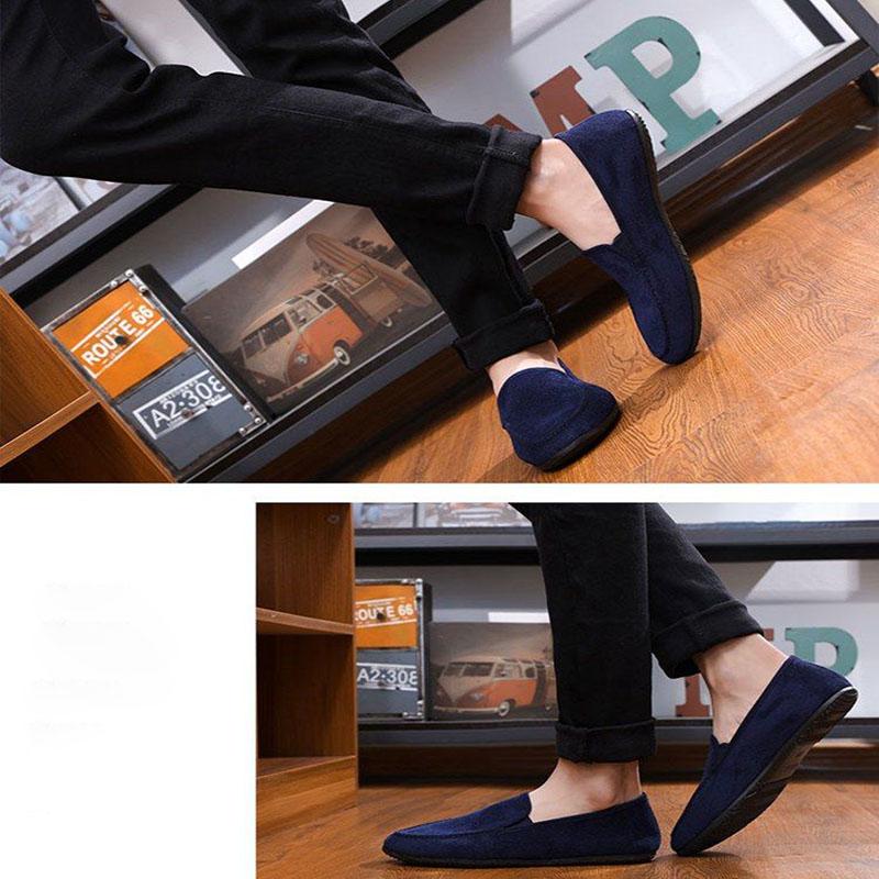 Men's Shoes Men's Canvas Shoes One Foot Stirrup Men's Casual Shoes Breathable Old Beijing Cloth Shoes