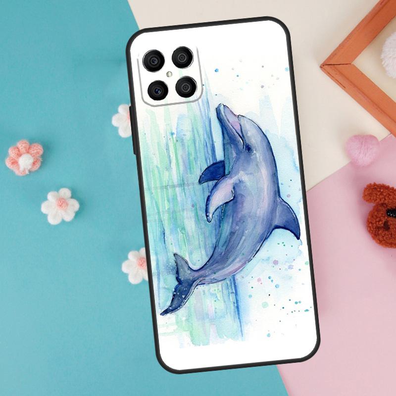 Ocean Dolphin Case For Honor Magic 7 5 6 Lite Pro Honor X8b X9b X9a X8a X8 X9 X9c 50 70 90 200 Lite Cover