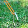 50PCS Pointed Tip Camping Ground Sheet Anchor Silver Metal Tent Pegs New Heavy Duty Tent Pegs
