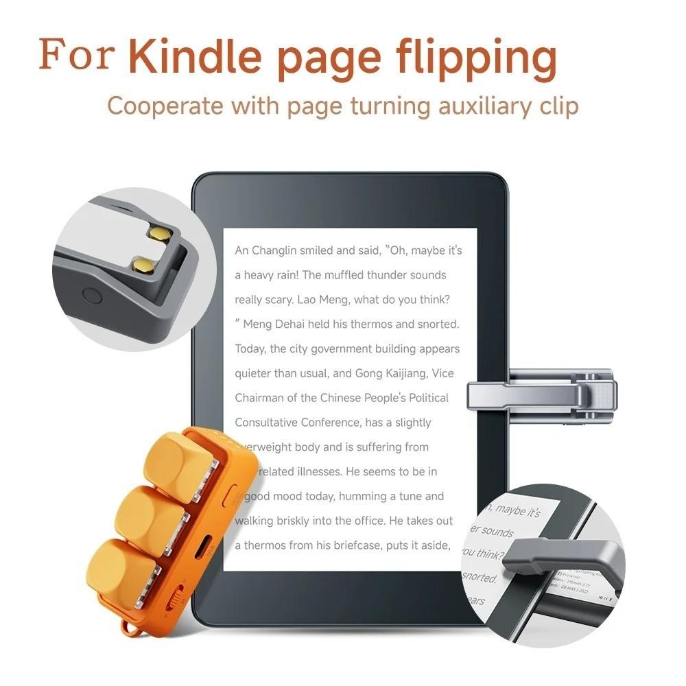 Multi-functional EBook Page Turner Keyboard For Short Video Slide PPT PDF Page Flipping