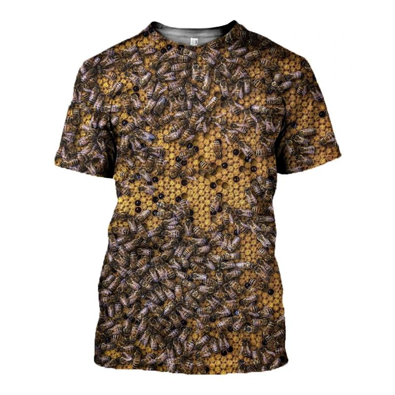 Tričko Insect Bee Grafika pro muže Dámské Oblečení 3D tisk Harajuku Módní Tričko Léto Neformální Streetwear Děti Krátký rukáv