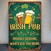 Retro Irish Pub Metal Wall Art Sign 8x12 Inch Vintage Decor Bar Man Cave