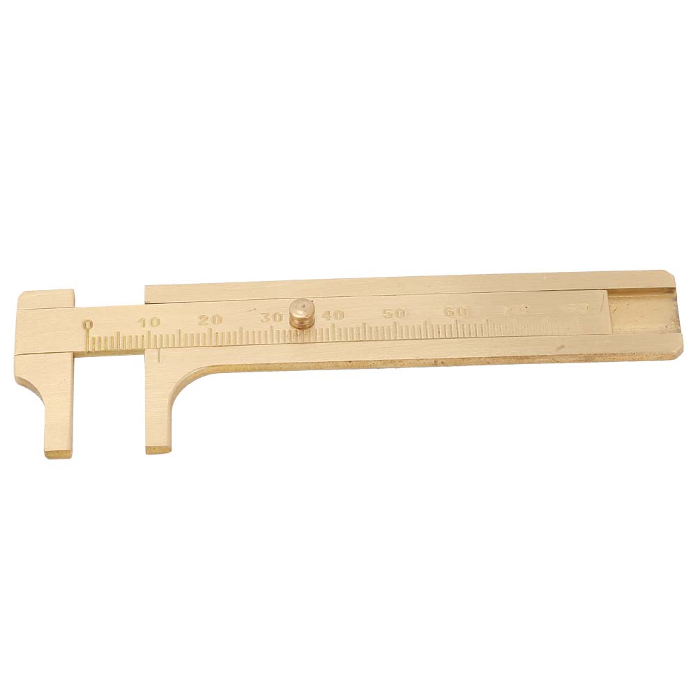 Measuring Tool Portable  Solid Copper Vernier Caliper 0 80mm Caliper Ruler for Archaeology