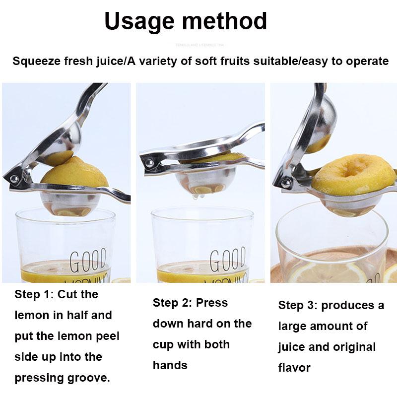 1/5pc Stainless Steel Manual Lemon Squeezer Juicing Machine Clip Household Multifunctional Juicer Fruit Juice Press For Kitchen