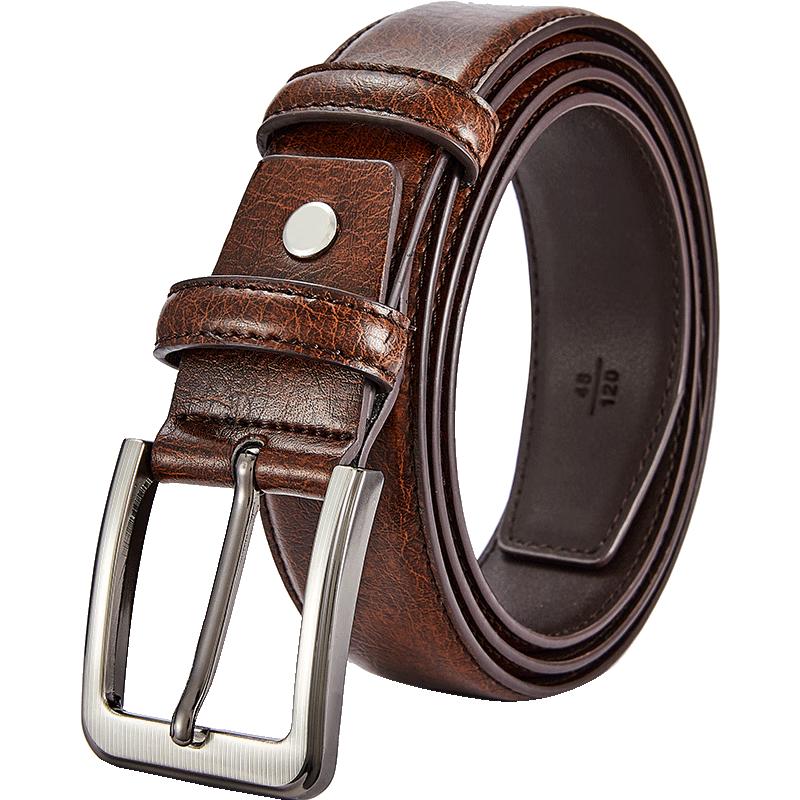 RED DRAGONFLY Men s Genuine Leather Pin Buckle Belt 120cm