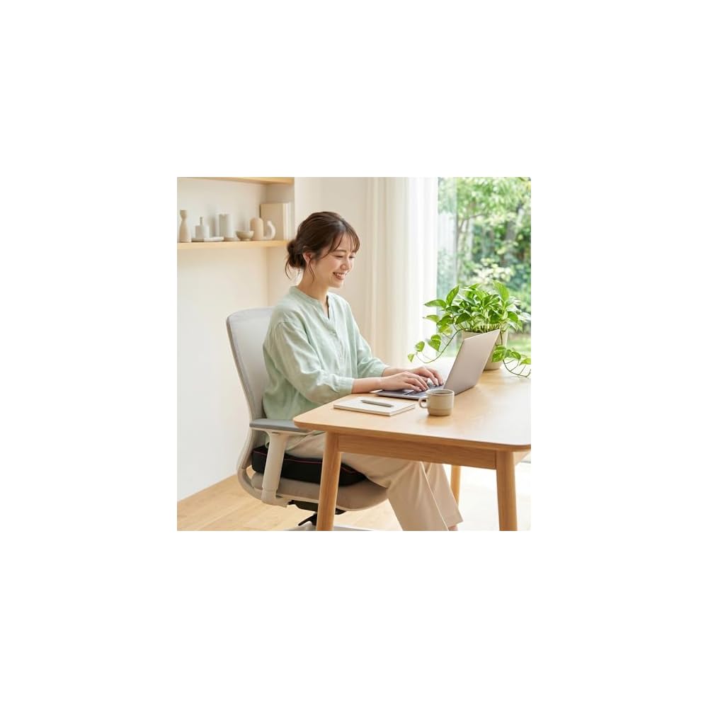 MORIPiLO Pelvic Support Cushion, Memory Foam Cushion, Seat Cushion [For Posture Correction and