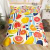 Tropical Fruit Orange Duvet Cover For Kids Teens Lightweight Quilt Covers Bedroom Decor Summer Themed Bedspread Covers No Quilt