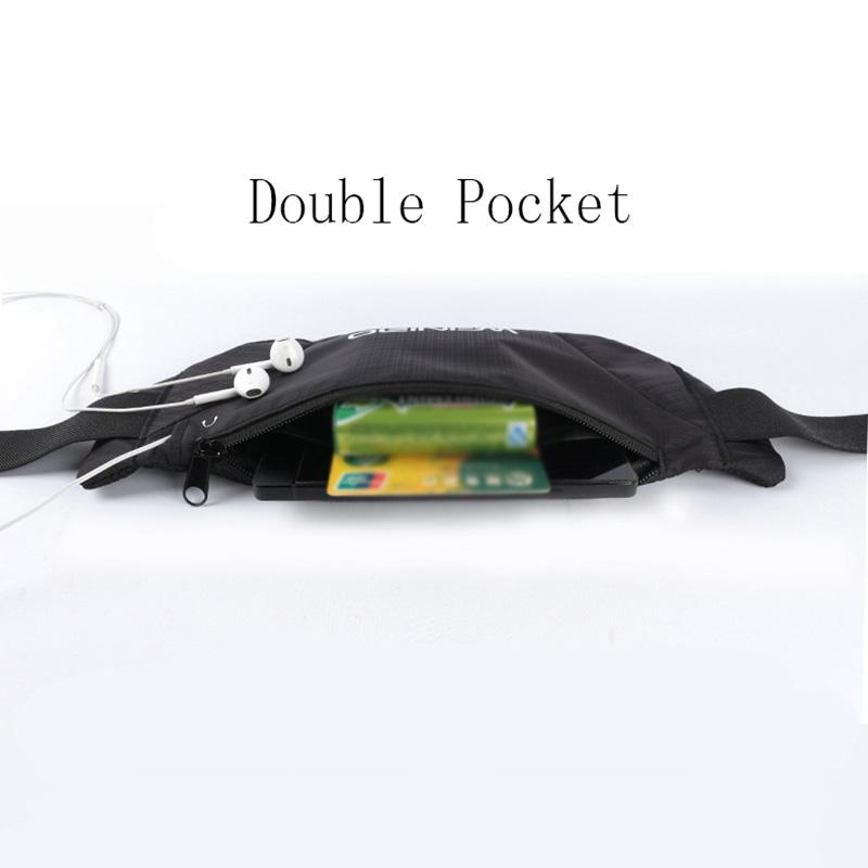 Waterproof Running Bag Big Capacity Frosted Waist Bags Portable Keys Phone Pouch Pocket Wallet for Cycling Jogging Running
