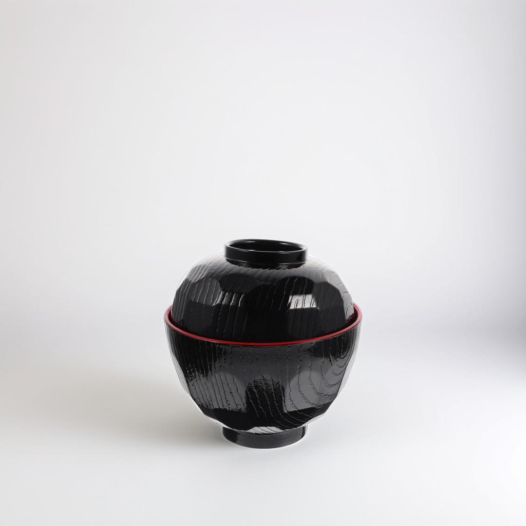 1Set Traditional Japanese Miso Soup Bowl High Grade Ceramic Bowl with Cover Warm Retaining Design for Household Kitchen Use