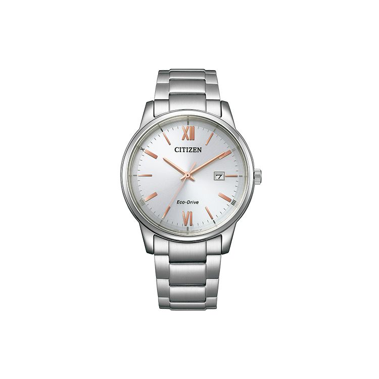 Citizen Eco-Drive Calendar Display Fashion Casual Waterproof Couple Quartz Watch Unisex watches White BM6978-77A White