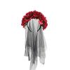 Halloween Cosplay Zombie Vampire Ghost Ghost Costume Rose Bride Cute Sexy Zombie Bride Long Black [milky Time] (L)