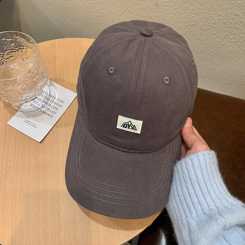 Vintage Brown Baseball Cap For Women Stylish And Versatile Sun Protection Hat