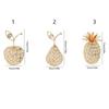 Metal Fruit Figurine Artificial Crystal Pear Ornament Gold Crystal Pear Ornament  Living Room