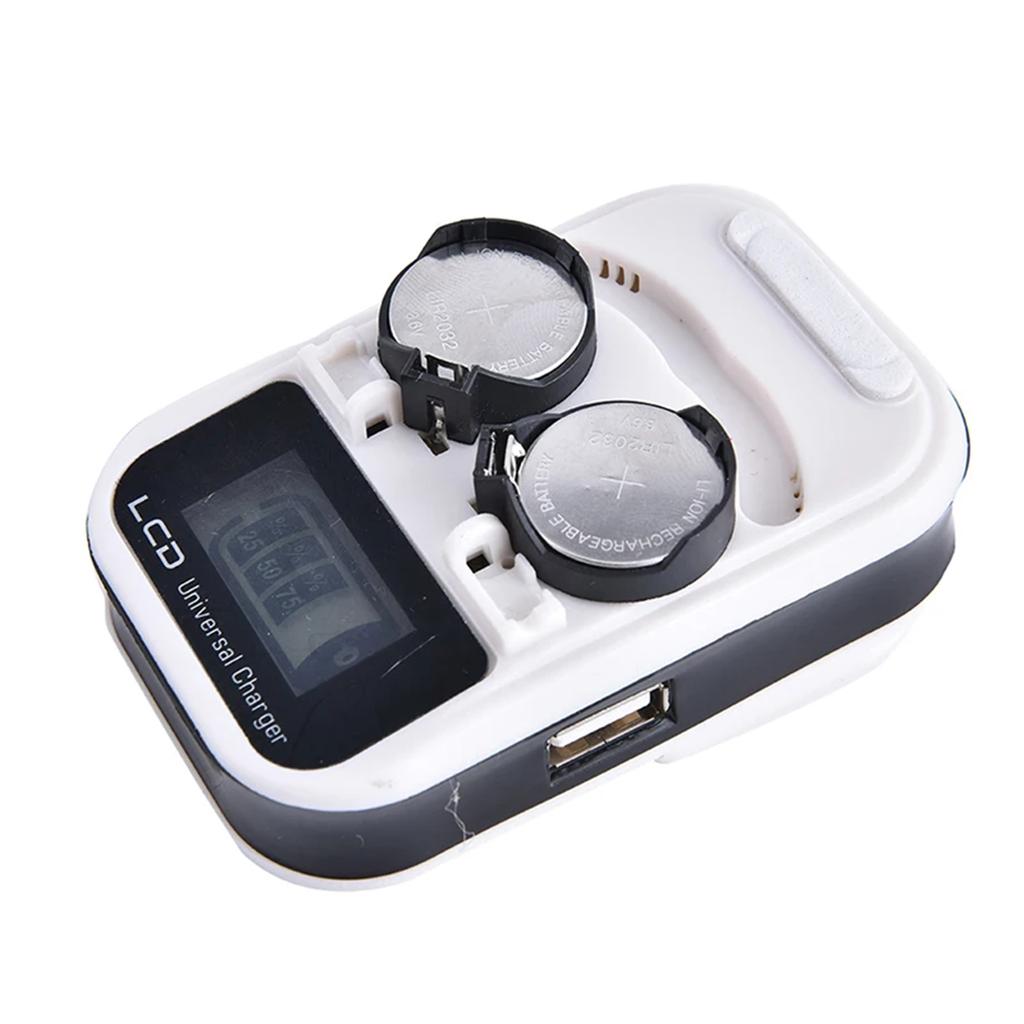 Button Battery Charger, LCD Display 3.6V for for LIR2016 LIR2025 LIR2032 Button Lithium Battery Power Supply