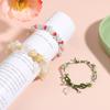 Mini Colorful Flower Necklace Bracelet Charm Beaded Jewelry For Women Spring Gifts