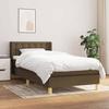 3130564 vidaXL Divan Bed with Mattress Dark Brown 90x200 Cm