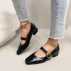 Fashion 2025 New Size  INS Brand Women Ballet Flats Shoes Soft Real Leather Pumps Shoes for Woman Strap Wedding T-Strap Heel Shoes